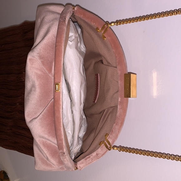 ZIMMERMANN velvet fringe pouch in pink - Picture 8 of 13